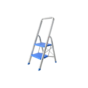 Σκαλοκάθισμα Αλουμινίου Blue με 2 σκαλιά