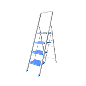 Σκαλοκάθισμα Αλουμινίου Blue με 4 σκαλιά